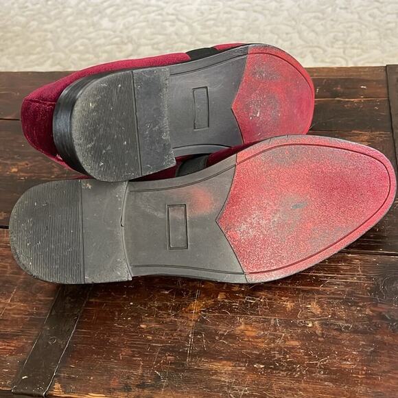 Men's Enzo Formal Tuxedo Velvet Slip On Smoking Loafer Size 8.5 - Picture 6 of 8